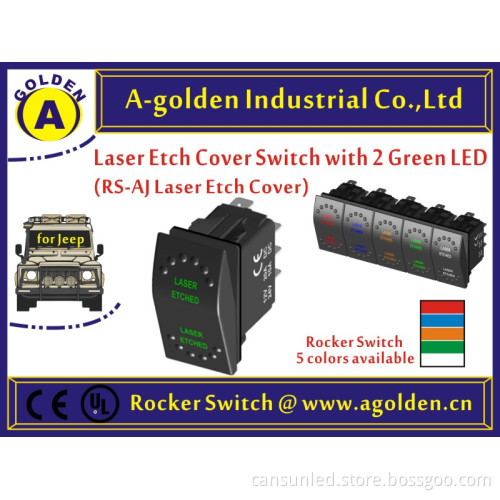 2015 New Product 12V/24V 3Pin On-Off Led Light Bar Rocker Switch